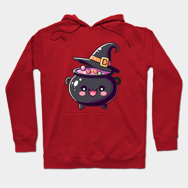 Cute Witch Cauldron Hoodie by Arief Uchiha